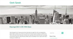 Desktop Screenshot of geekspeek.org